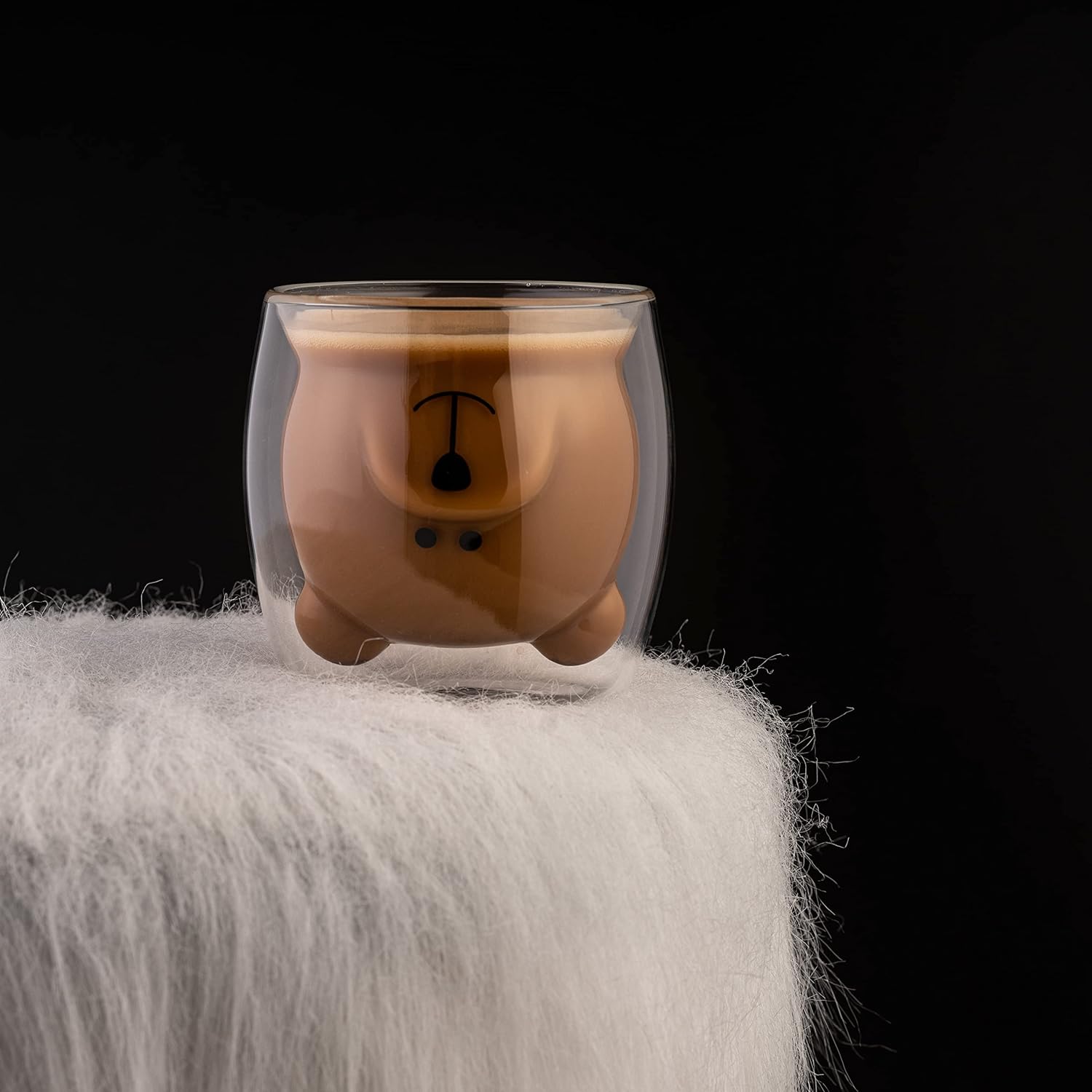 (1+1 FREE) | HugMug™ | Double Wall Bear Glass Mug
