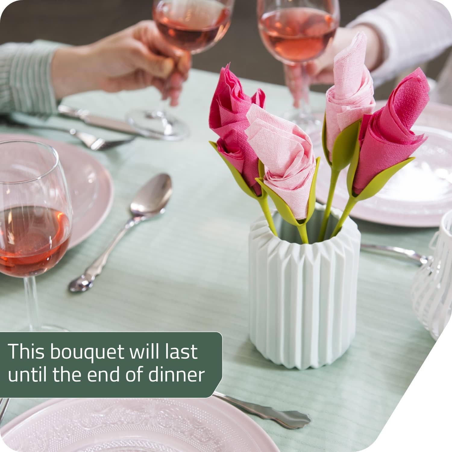 Florenza™ - Roll Napkins into Elegant Flowers
