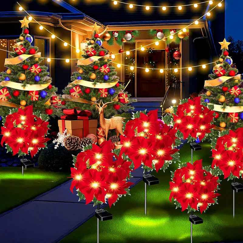 Poinsettia Lights – Bright Christmas stars