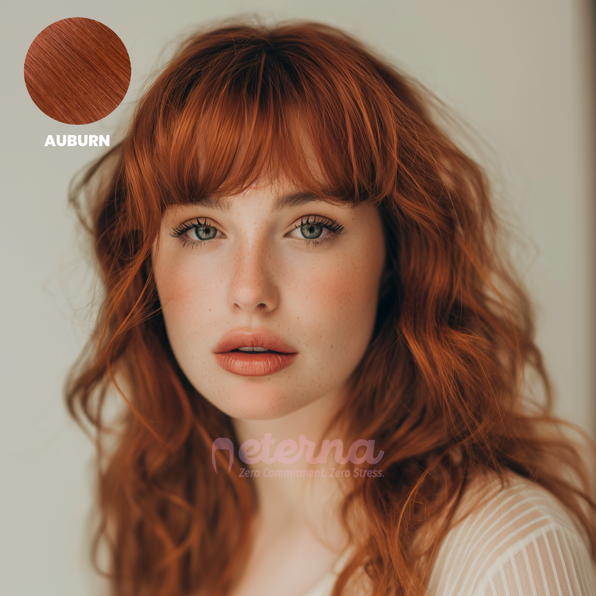 Eterna Clip-On Bangs (100% Real Hair)