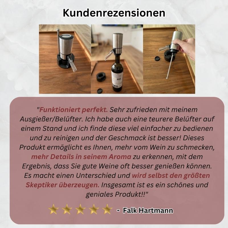 AeriBlend™ - 3-in-1 wine aerator  More aroma