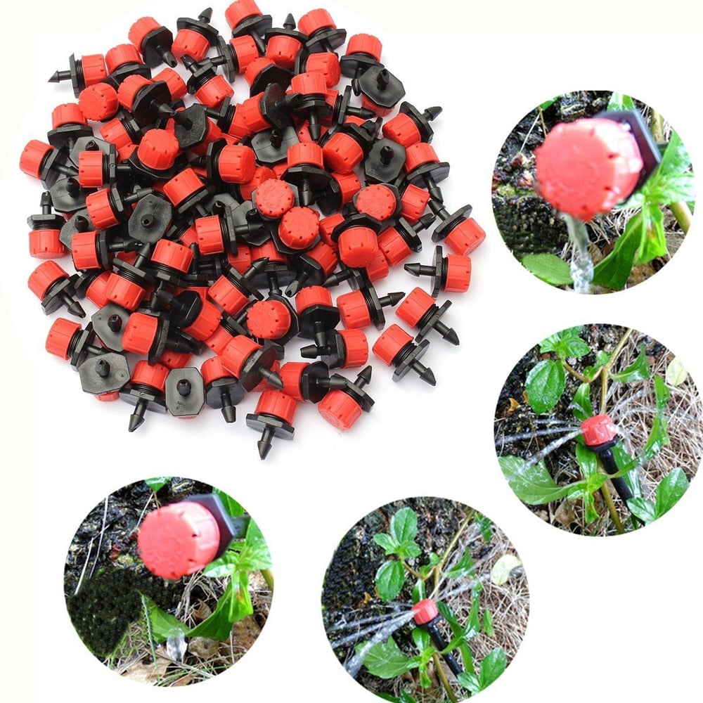AquaDial™ – 360° Adjustable Plant Drippers (100× Pack)