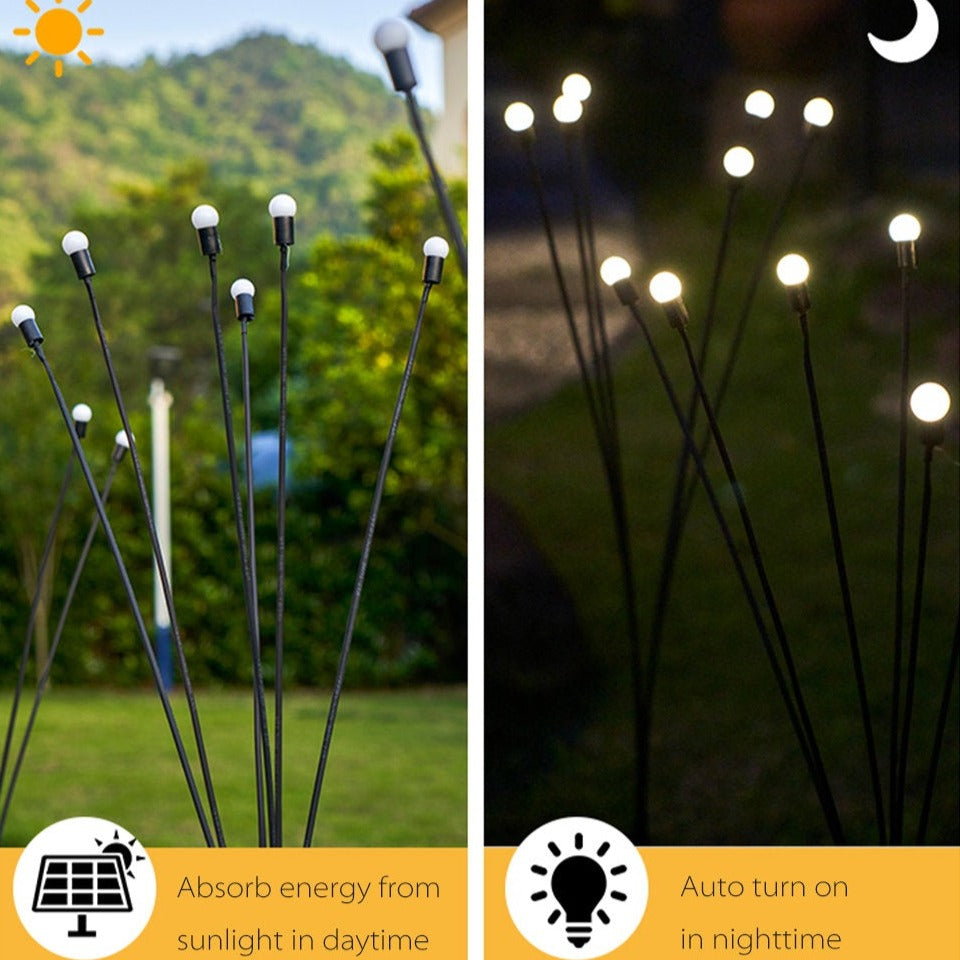 Solar-powered Firefly Lamps | Let your outdoor space shine at night (6 lights)