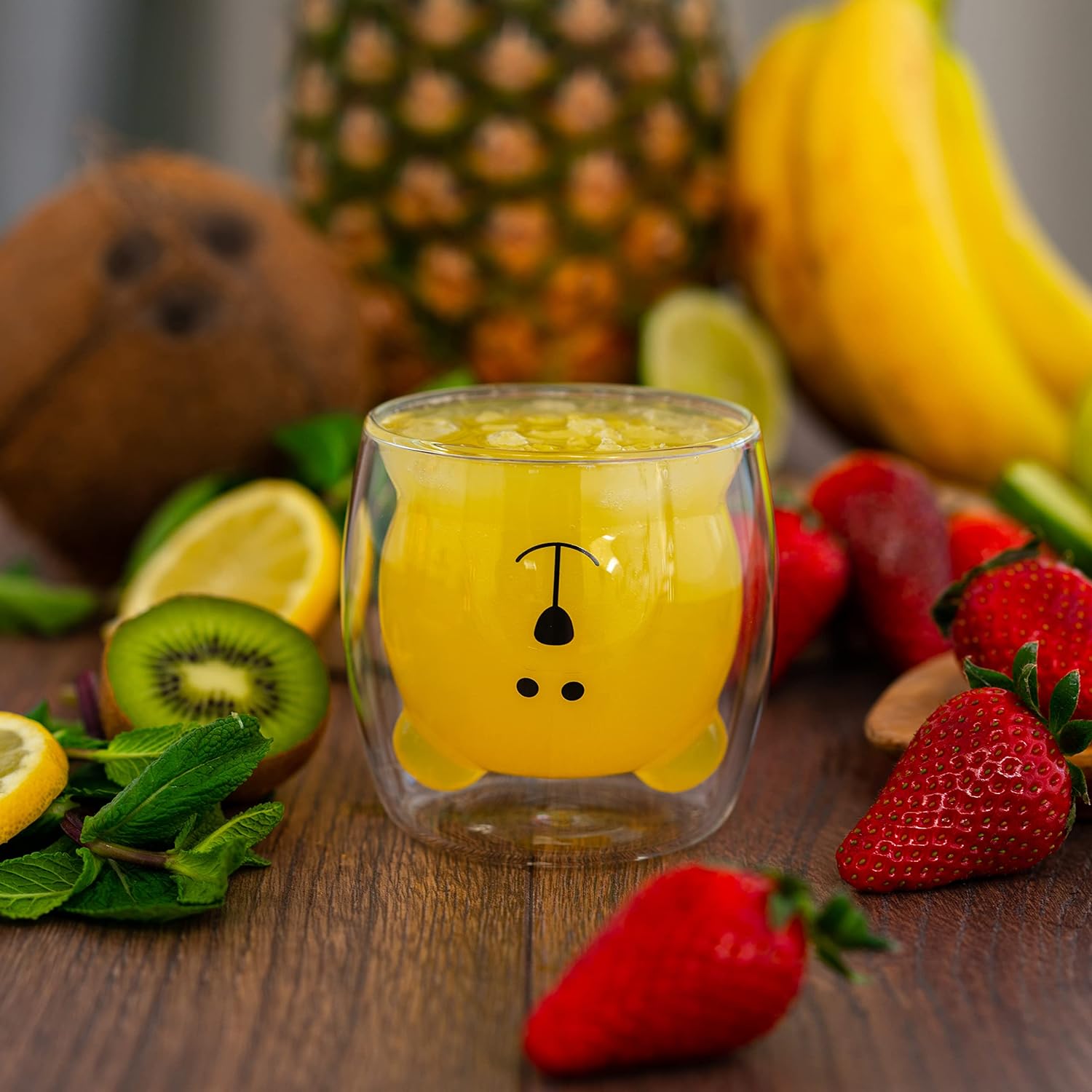 (1+1 FREE) | HugMug™ | Double Wall Bear Glass Mug