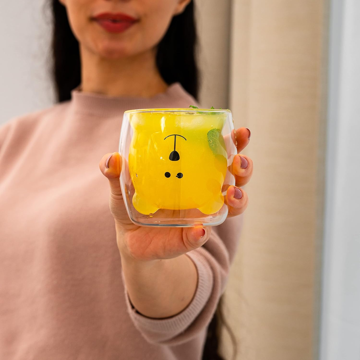(1+1 FREE) | HugMug™ | Double Wall Bear Glass Mug