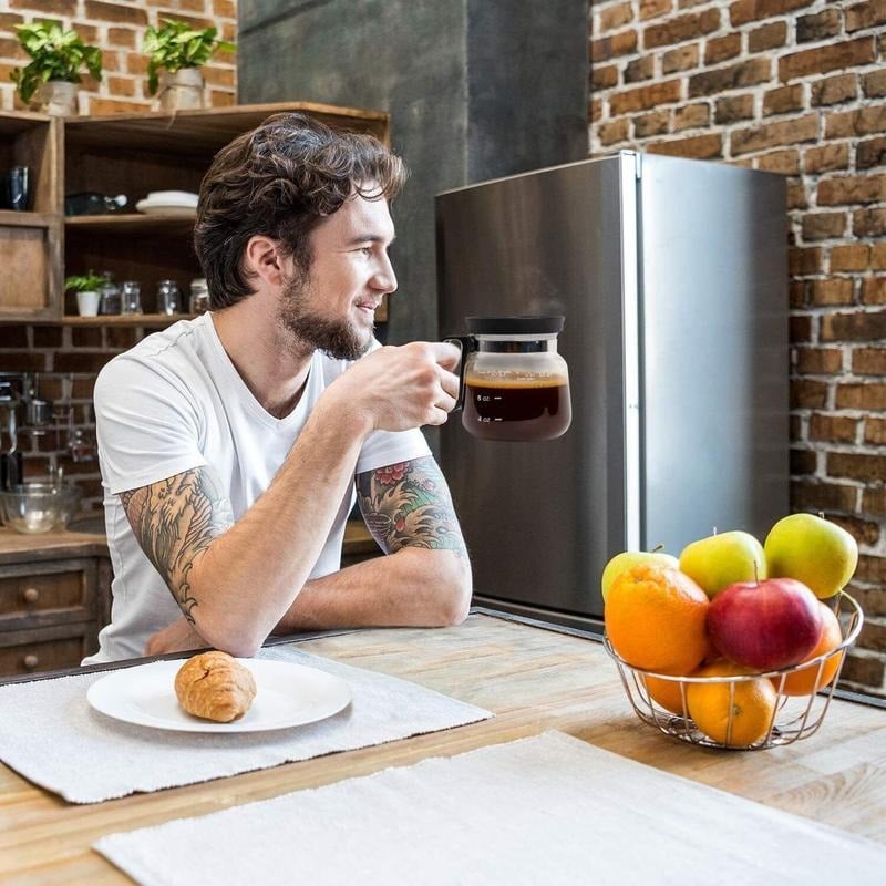 BrewVista™ - Clear Glass Coffee Pot Mug