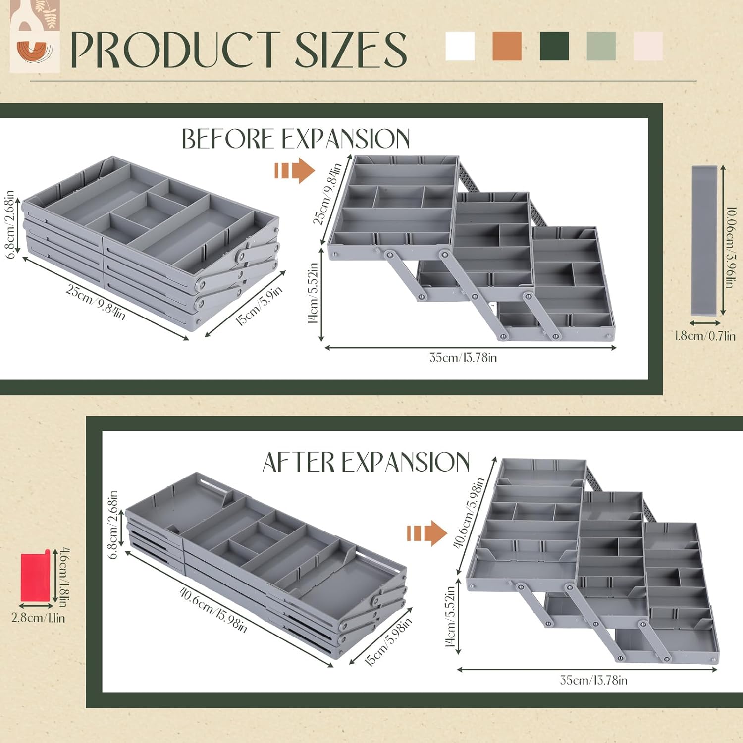 Smart Drawer™ - Adjustable 3-Tier Organize