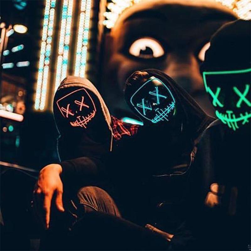 50% OFF | GlowGrin™ | Halloween - LED Luminous Mask