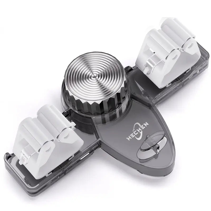 (1+1 Free) | HoldEase™ | Suction-Cup Broom Clamp | Space-Saving Wall Mount with Adjustable Hooks