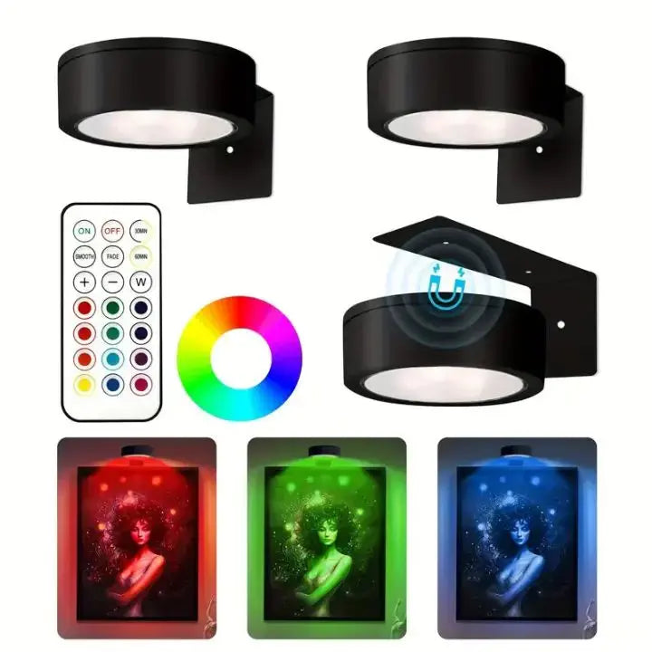 1+1 Free | Magnetic LED picture light - your art perfectly staged