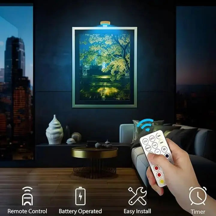 1+1 Free | Magnetic LED picture light - your art perfectly staged