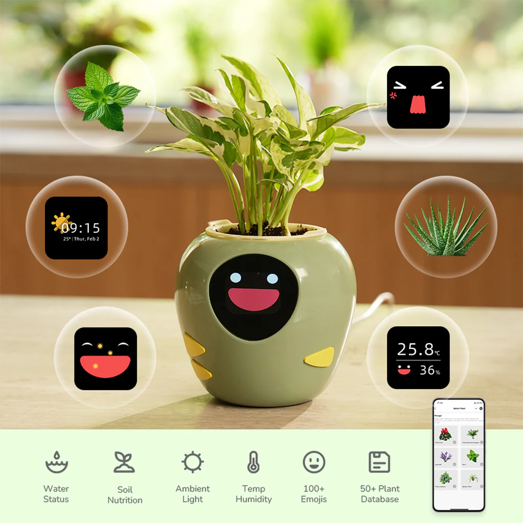 GrowMate™ – The AI-controlled plant pot