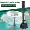 6-LED Color-Changing Garden Fountain Pump