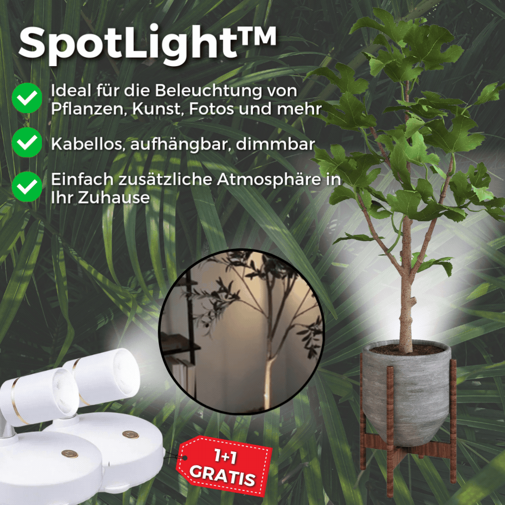 1+1  FREE | AuraSpot™ | Wireless LED Spotlight