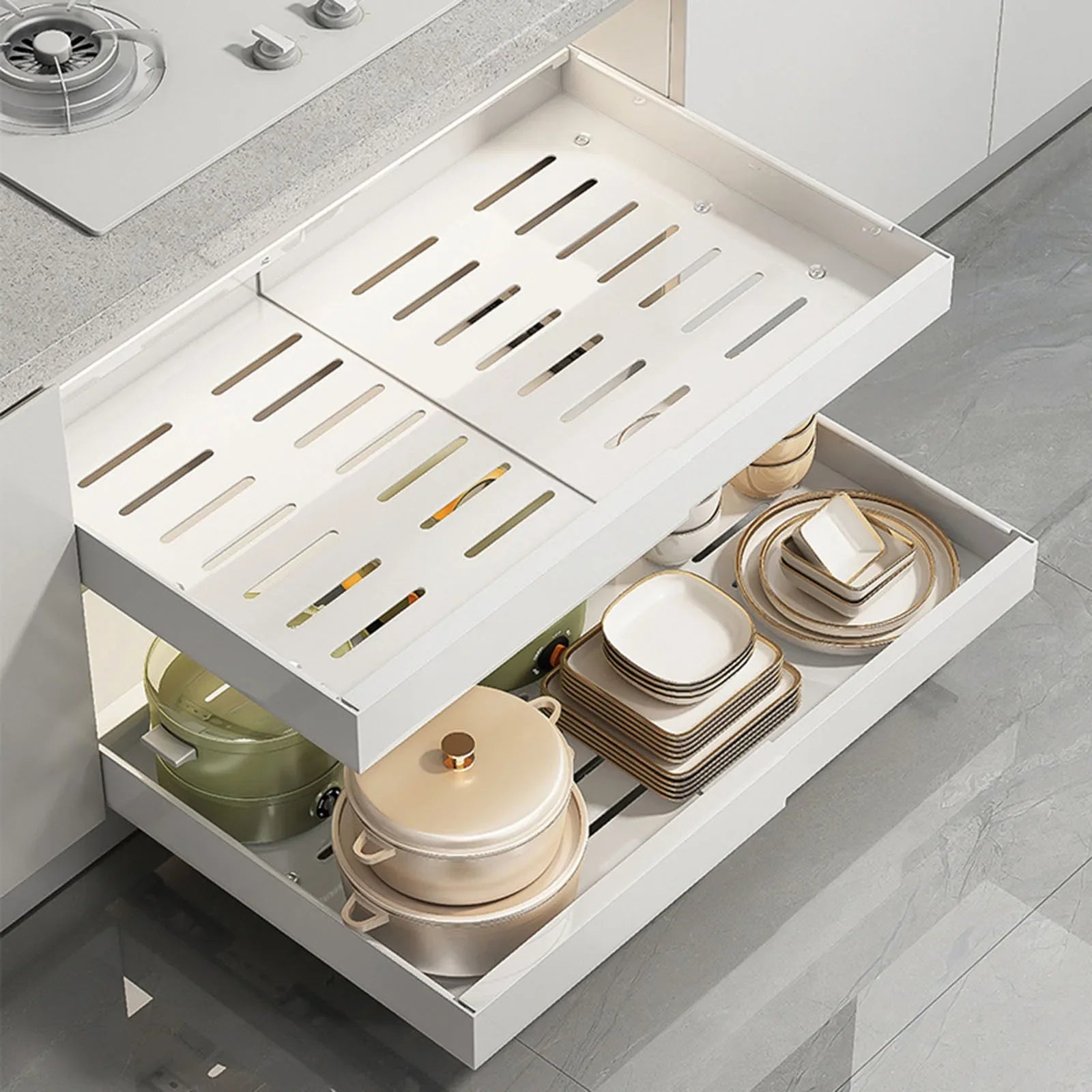 50% Off | SpaceMate™ Extendable Kitchen Drawer"