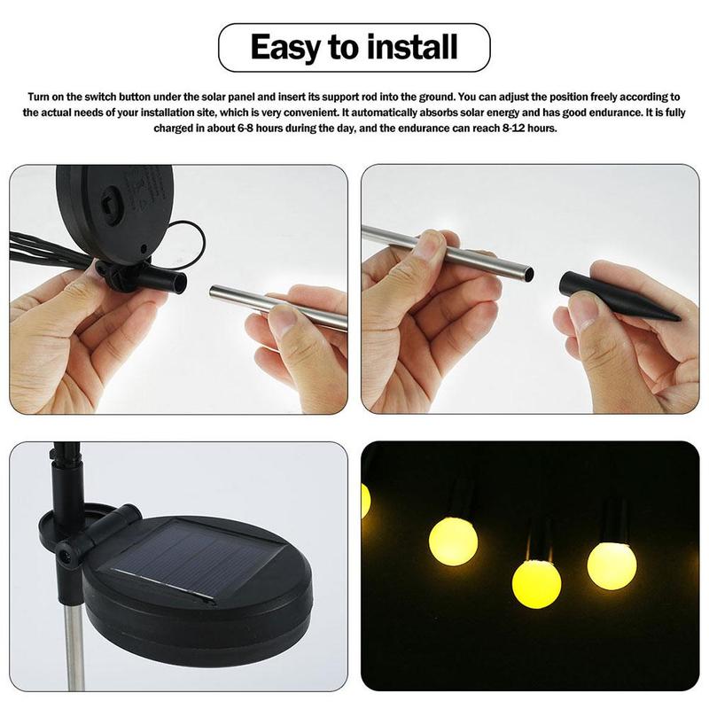 Solar-powered Firefly Lamps | Let your outdoor space shine at night (6 lights)