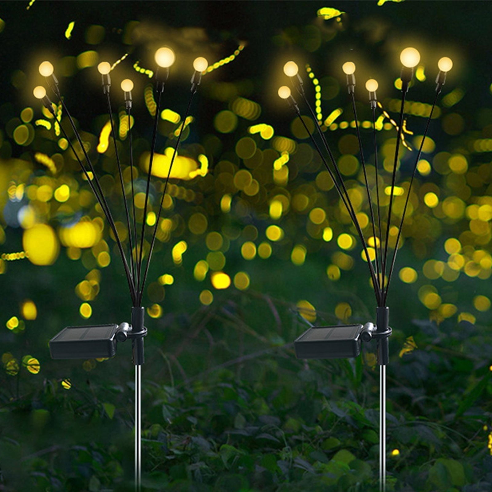 Solar-powered Firefly Lamps | Let your outdoor space shine at night (6 lights)