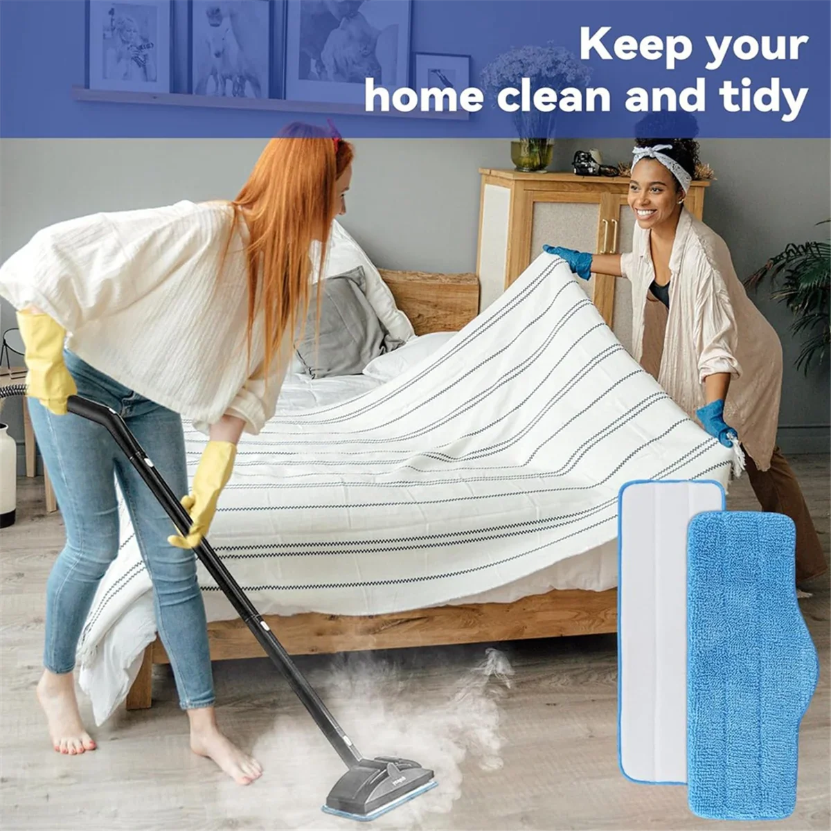 Microfiber Steam Cleaner Pads – 6-Pack, Washable