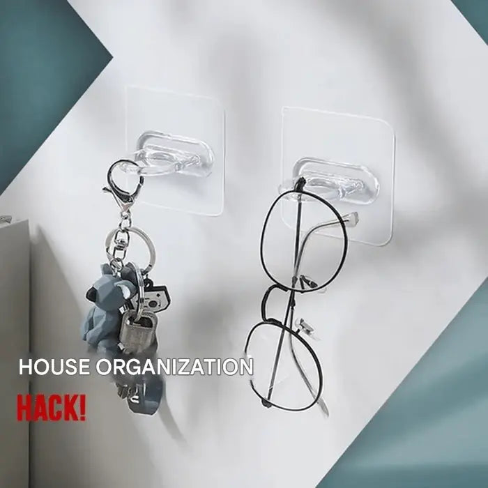 StickSphere™ | Self-adhesive hooks – no drilling, extra storage (set of 30).