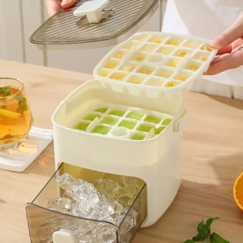 IceSnap™ | No more sticky Ice Cubes | Box with practical press function