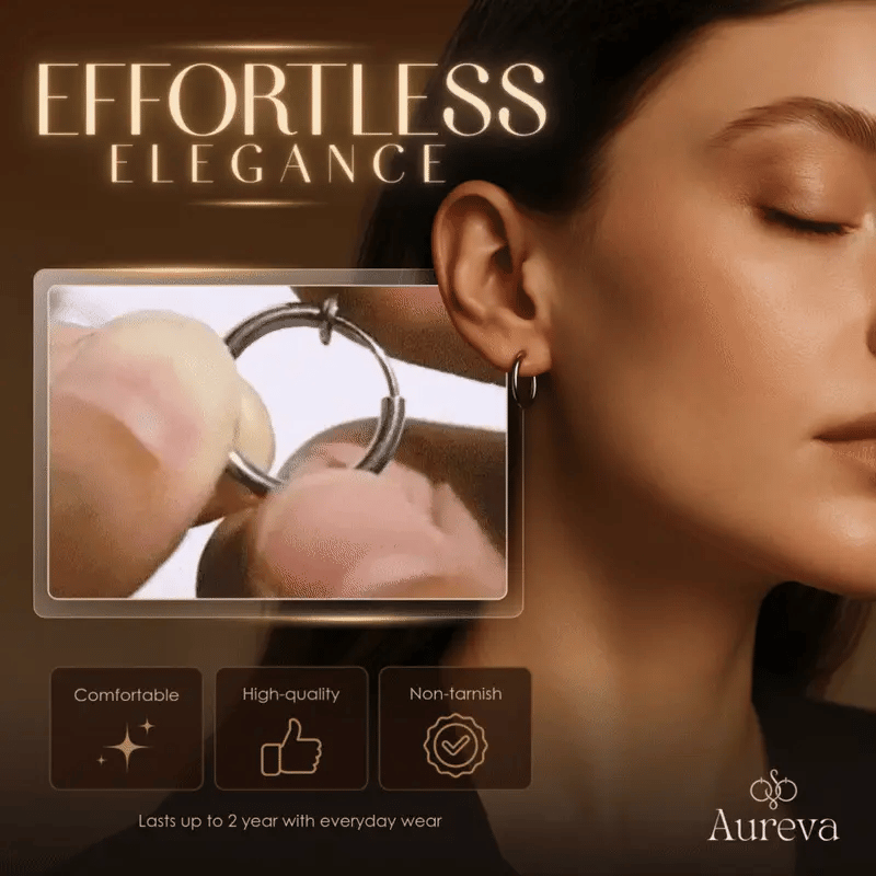 (1+1 FREE) | Aureva™ – Retractable Comfort Earrings