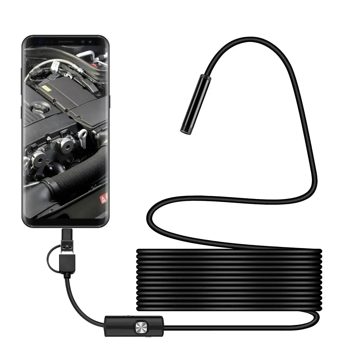 InvisiScope™ | Waterproof Endoscope Camera with LED and Flexible Cable