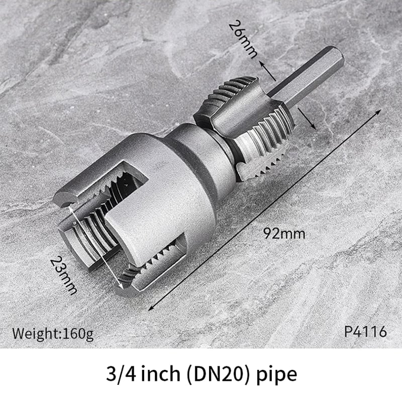 ThreadPro™ | Thread tap set | for damaged pipes & new connections (1/2" & 3/4")