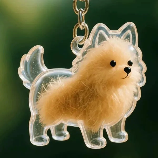 PawMemento – Dog Hair Keepsake Keychain Charm
