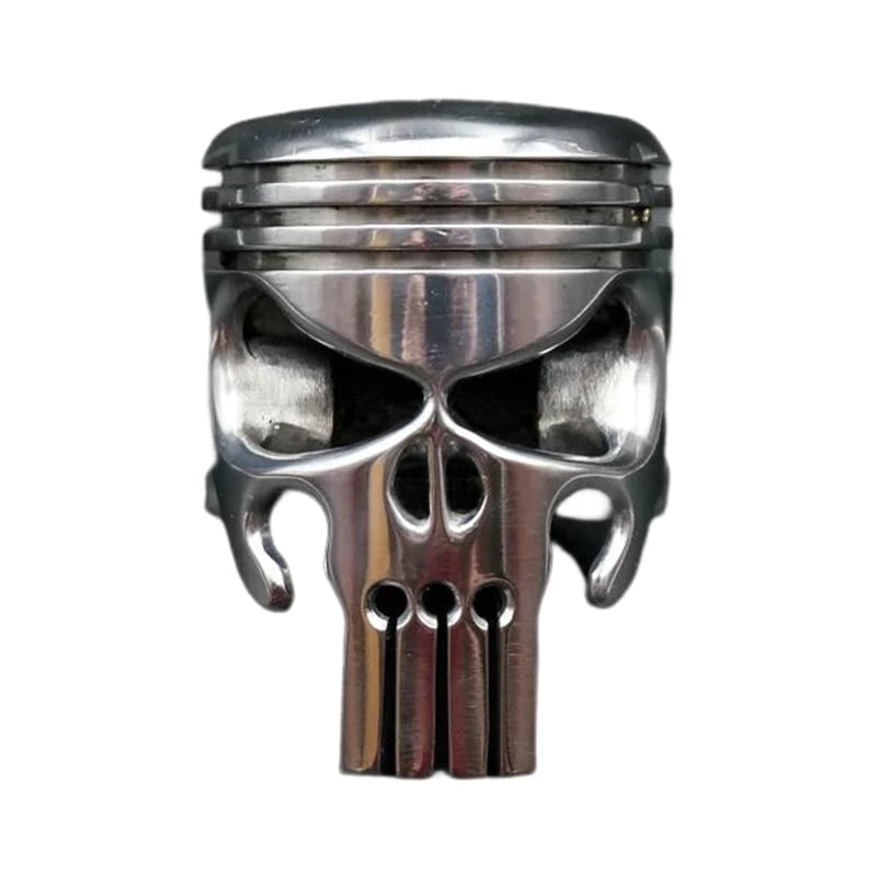 GrimTorque™ - Piston Skull Keychain