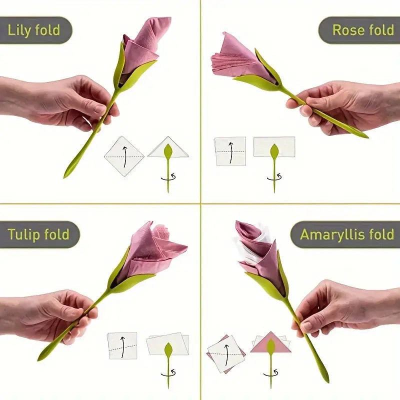 Florenza™ - Roll Napkins into Elegant Flowers