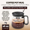 BrewVista™ - Clear Glass Coffee Pot Mug