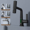 Intelligent digital display pull-out faucet