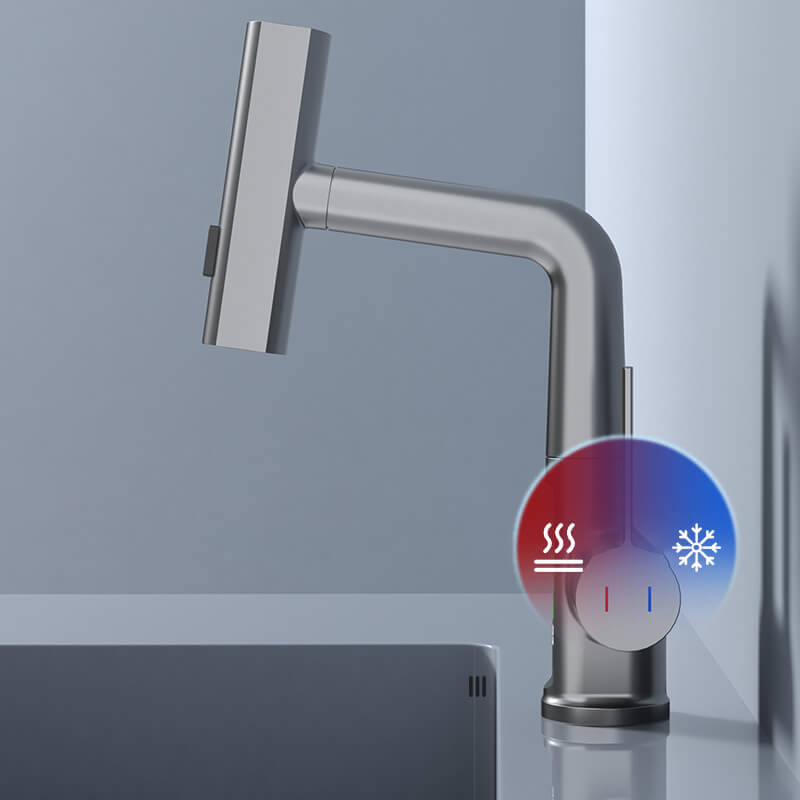 Intelligent digital display pull-out faucet