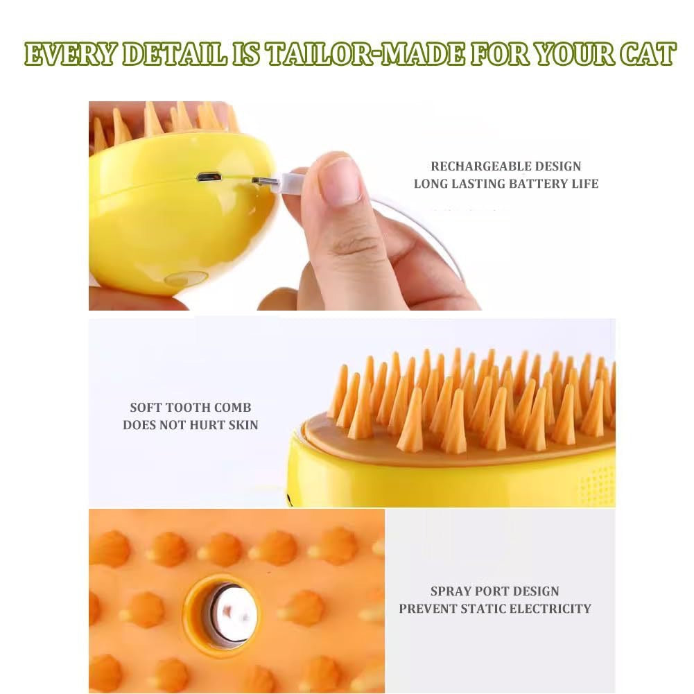 Pet Electric Spray Massage Comb Steam Brush (1+1 FREE TODAY!)