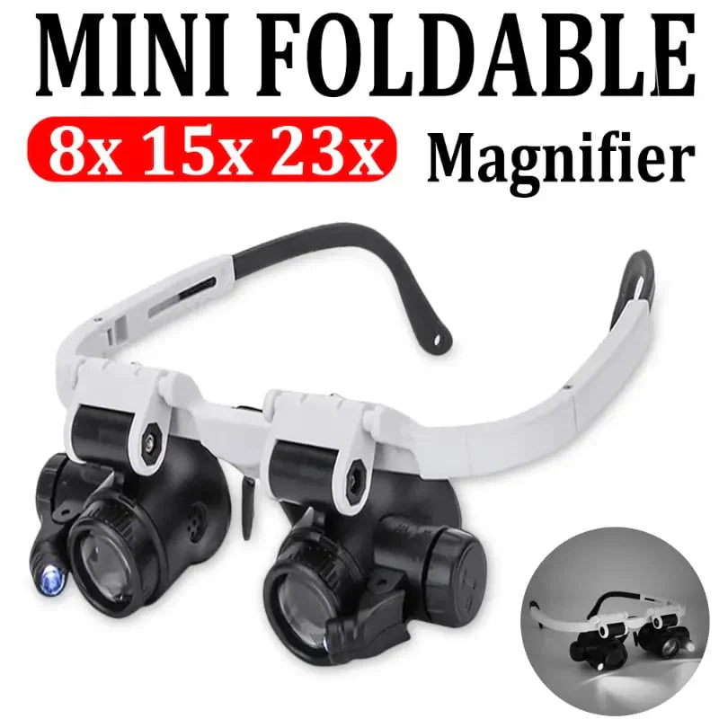OptiWear™ -  Adjustable Headband Magnifying Glass