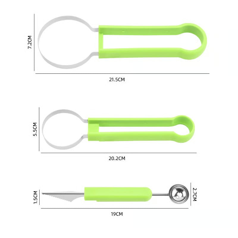 FruitCrafter™ | 3-in-1 Fruit Slicer | Portioning & Decorating