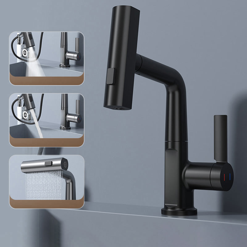 Intelligent digital display pull-out faucet
