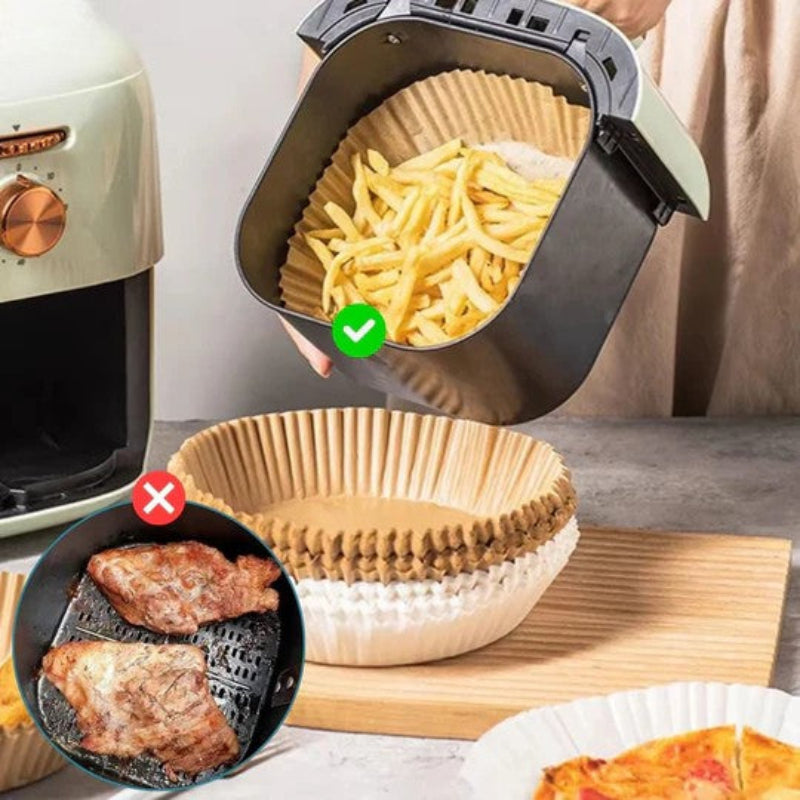Practical cooking papers for Air fryer – Cleanliness and time saving