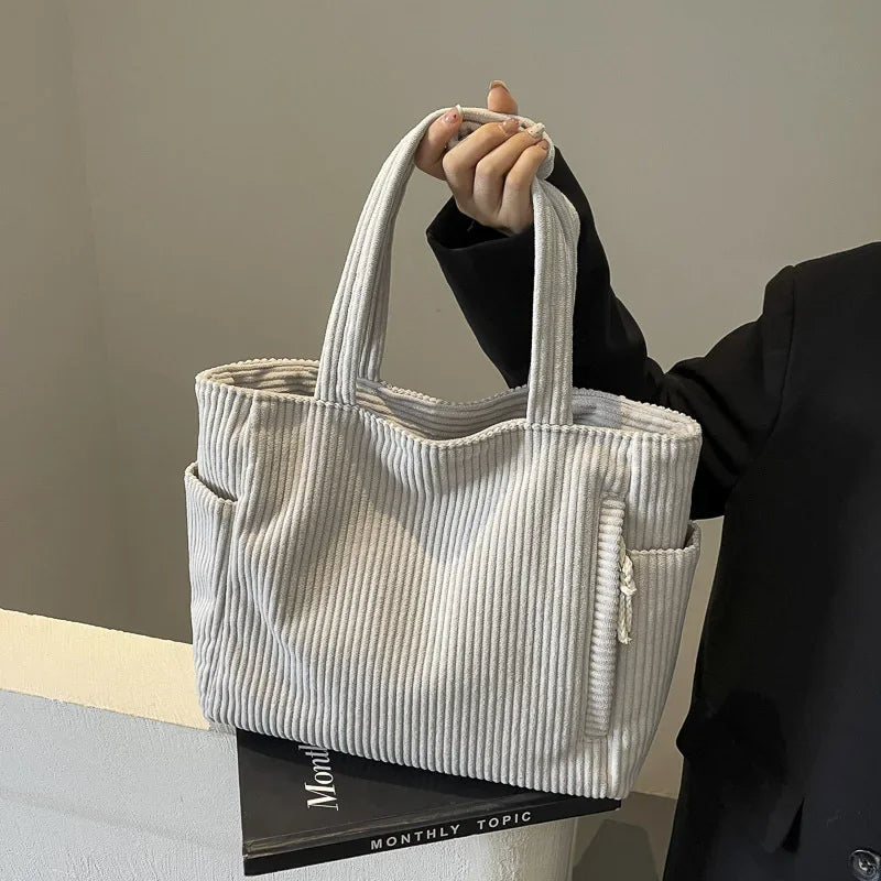 Cordelley™ - Soft Corduroy Tote for Cozy Autumn Style