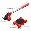 MoveEase™ – Heavy Lift & Slide Set (1x furniture lifter, 4x glides)