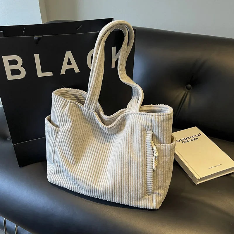 Cordelley™ - Soft Corduroy Tote for Cozy Autumn Style