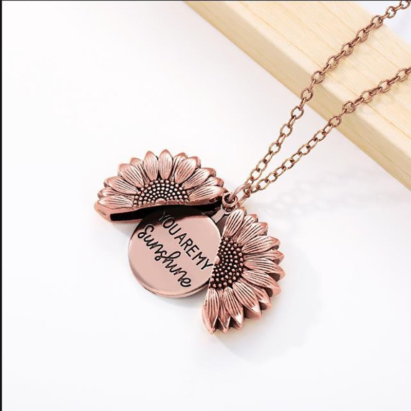 Sunflower Necklace – “You Are My Sunshine”  With Gift Box