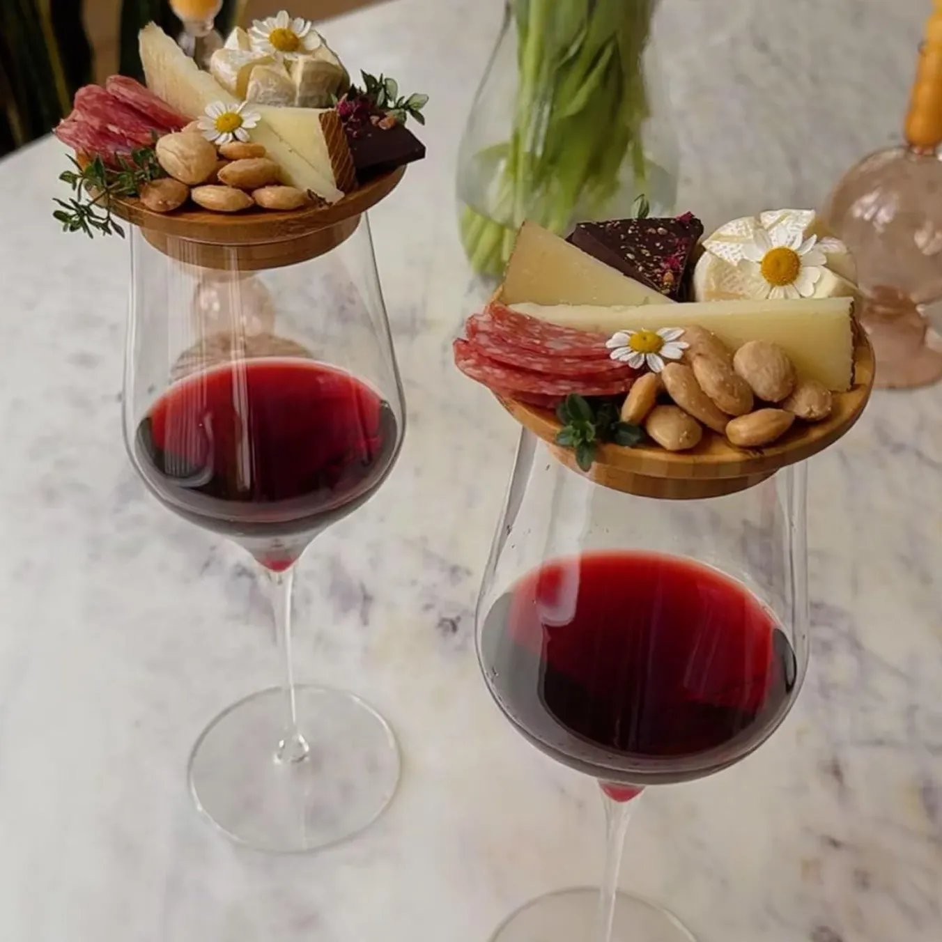 VinoBoard™ - Glass Charcuterie Topper