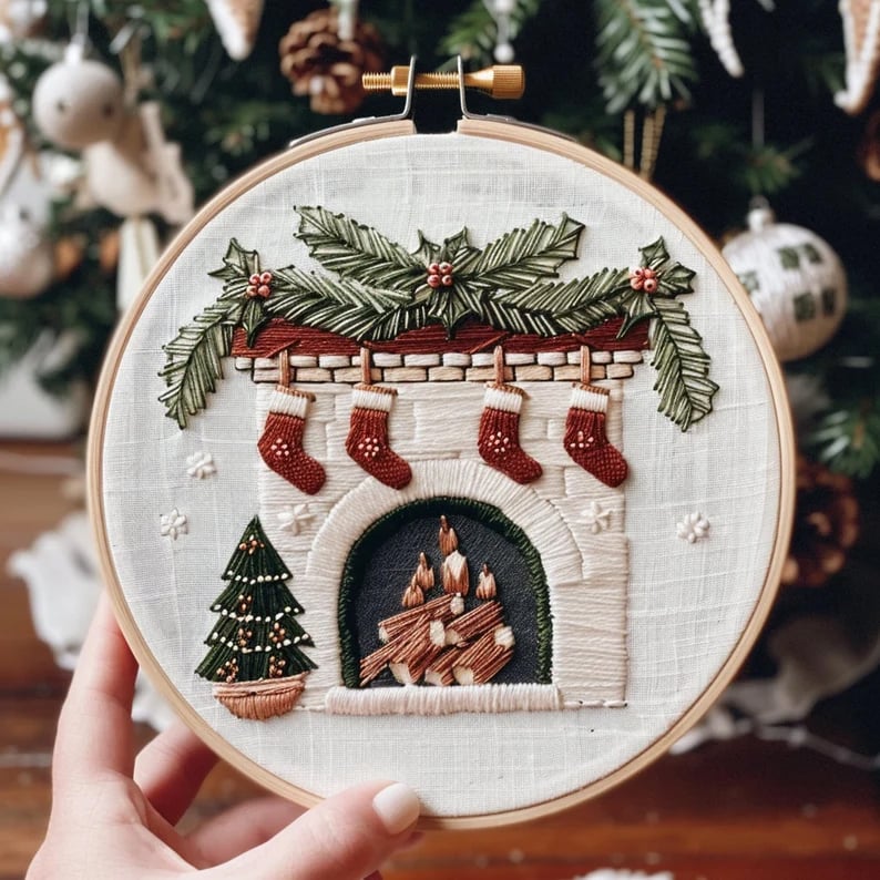 SnowStitch™ - Holiday Embroidery Kit