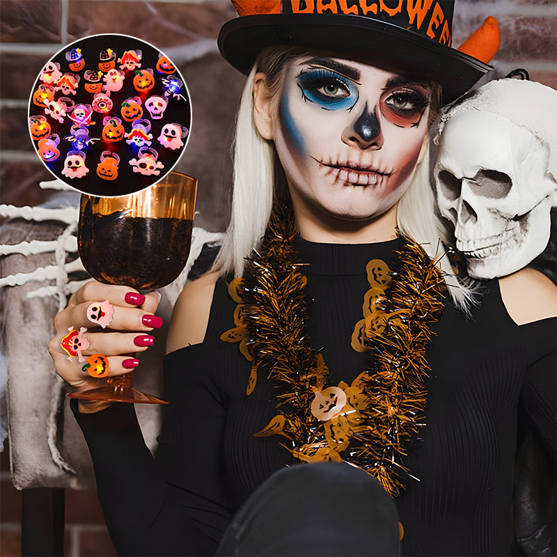 50 % OFF | GloHex™ | Halloween Glow Ring and Brooch