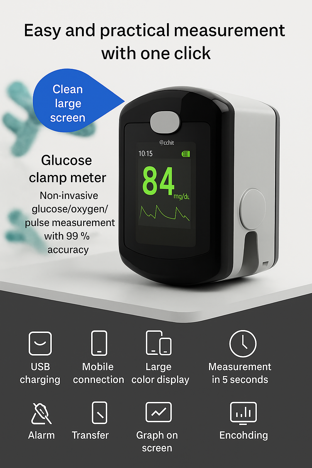 GlucoLight™ - Non-Invasive 8-in-1 Glucose Monitor