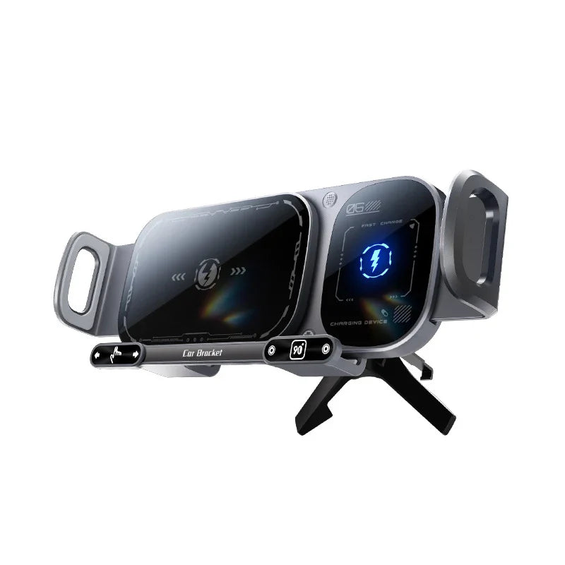 ChargeGrip™ - Fast Wireless Car Charger & Secure 360° Phone Mount