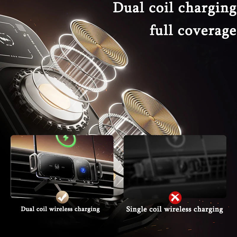 ChargeGrip™ - Fast Wireless Car Charger & Secure 360° Phone Mount
