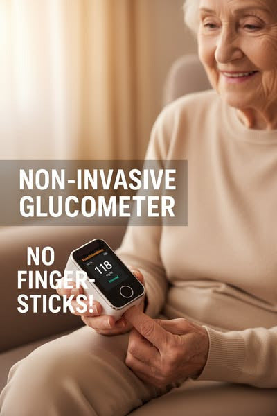 GlucoLight™ - Non-Invasive 8-in-1 Glucose Monitor