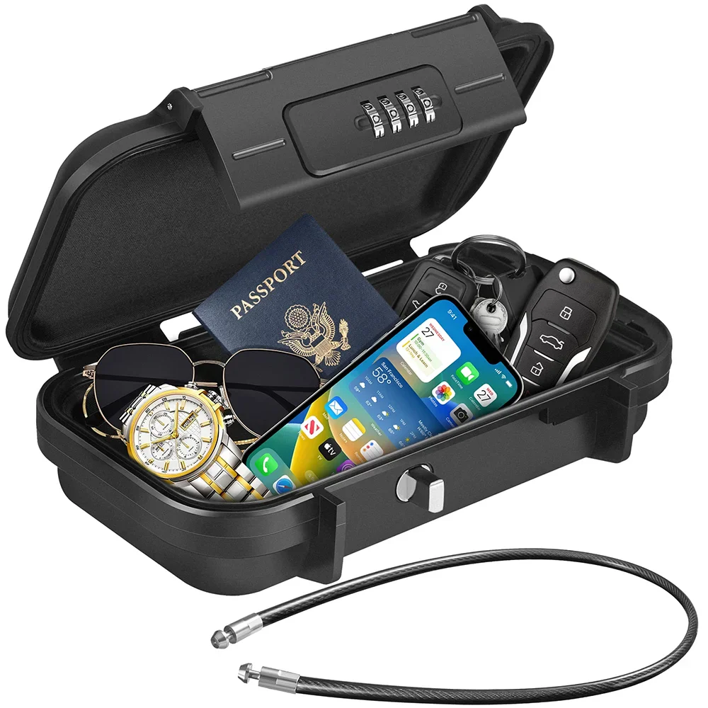 Secure Travel Lockbox The waterproof, code-protected lockbox
